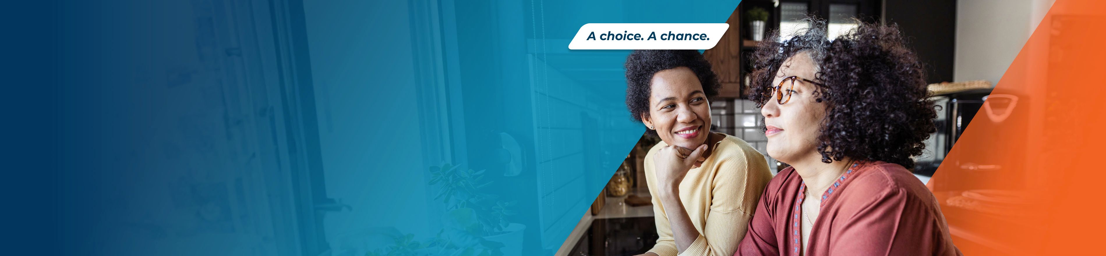 Potential OPDIVO® (nivolumab) user smiling and sitting next to her partner.